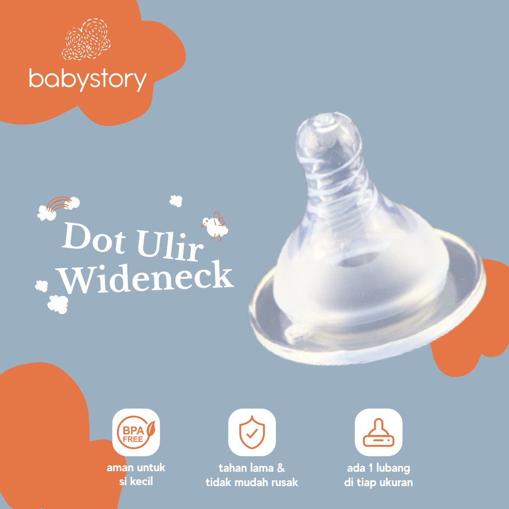 Babystory dot nipple untuk Wideneck