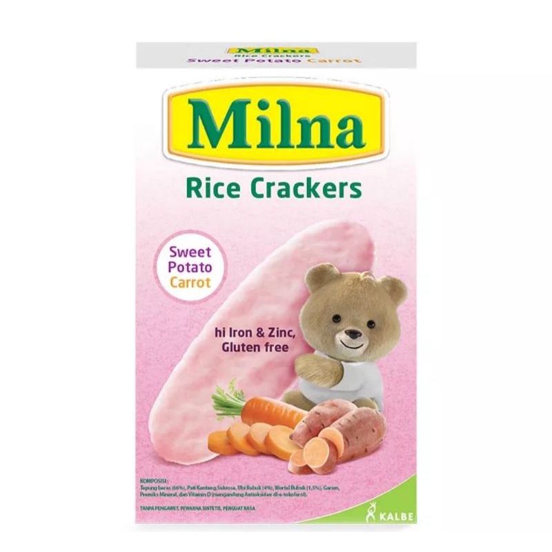 

MILNA 8+ Rice Crackers Sweet Potato Carrot Box - 20gr