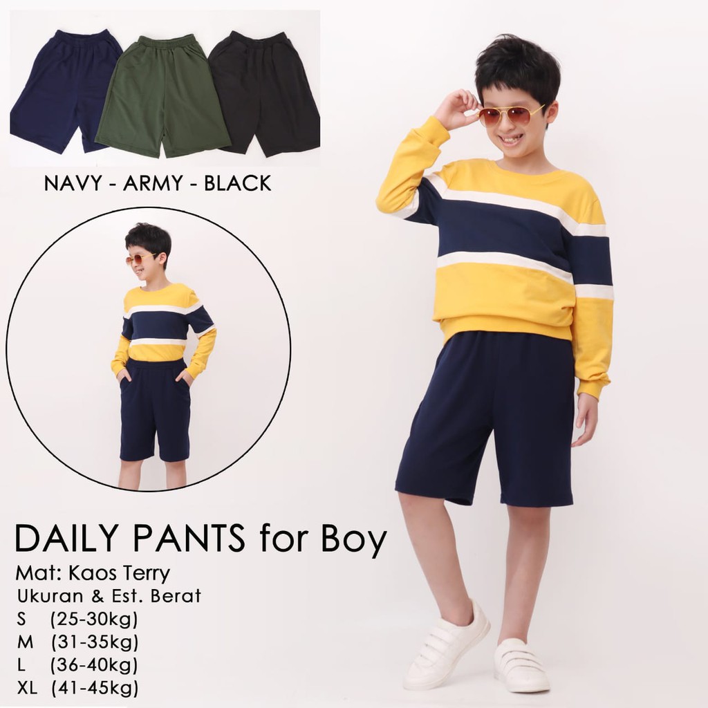 CELANA PENDEK BOXER KOLOR CANGCUT ANAK LAKI LAKI COWOK PRIA 5 - 9 TAHUN / FASHION ANAK