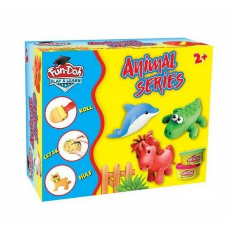 MAINAN FUN DOH ANIMAL , MAINAN PLAY DOH ANIMAL SERIES