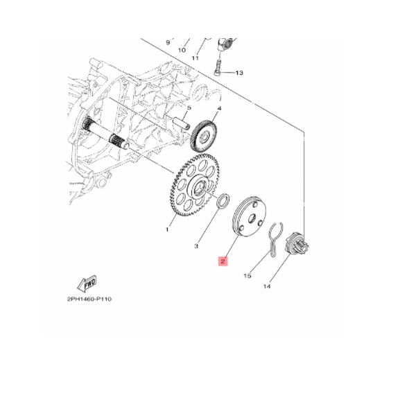 one way otomatis stater clutch assy mio m3 s z soul gt fino xride x ride 125 original ygp 2PH-E5570-00