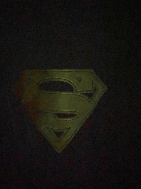 Kaos anak2 (SUPERMAN)  1-9 tahun glow in the dark