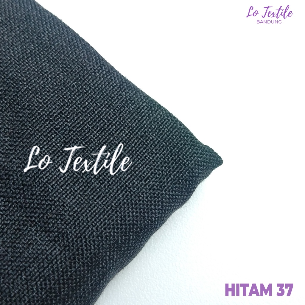 Kain Katun Madinah Fodu 0.5 Meter (Seri 1) - Bahan Cotton Madina Medina-Hitam - 37