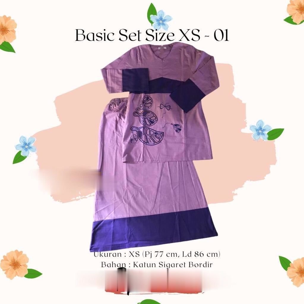 EZ PONDOK SANTRWATI MUSLIM - BASIC SET SIZE XS - BAJU HARIAN SANTRI GONTOR PUTRI