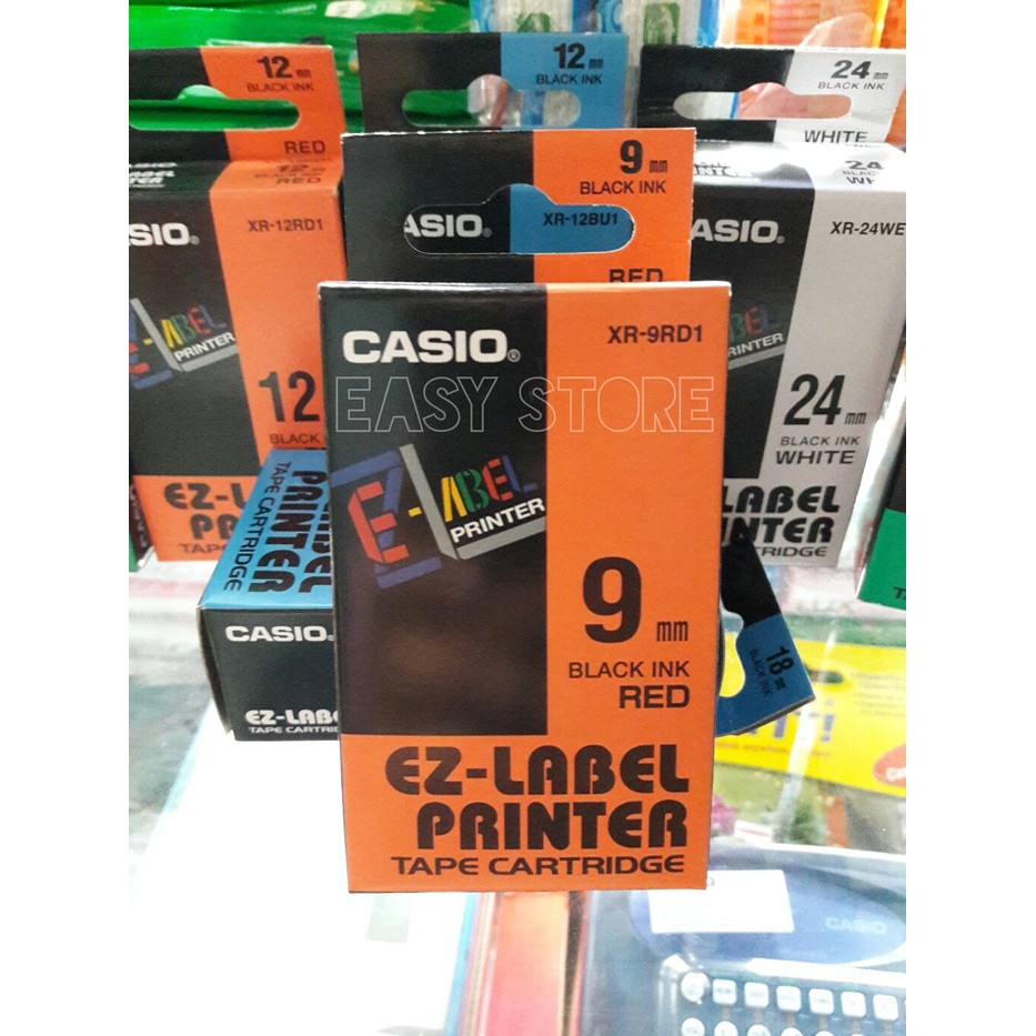

DISKON Casio Ez-Label printer 9mm Red / Merah