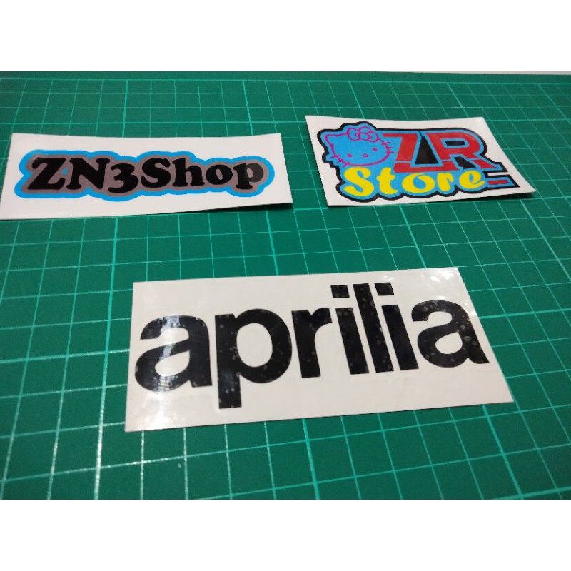 

cutting stiker Aprilia hitam