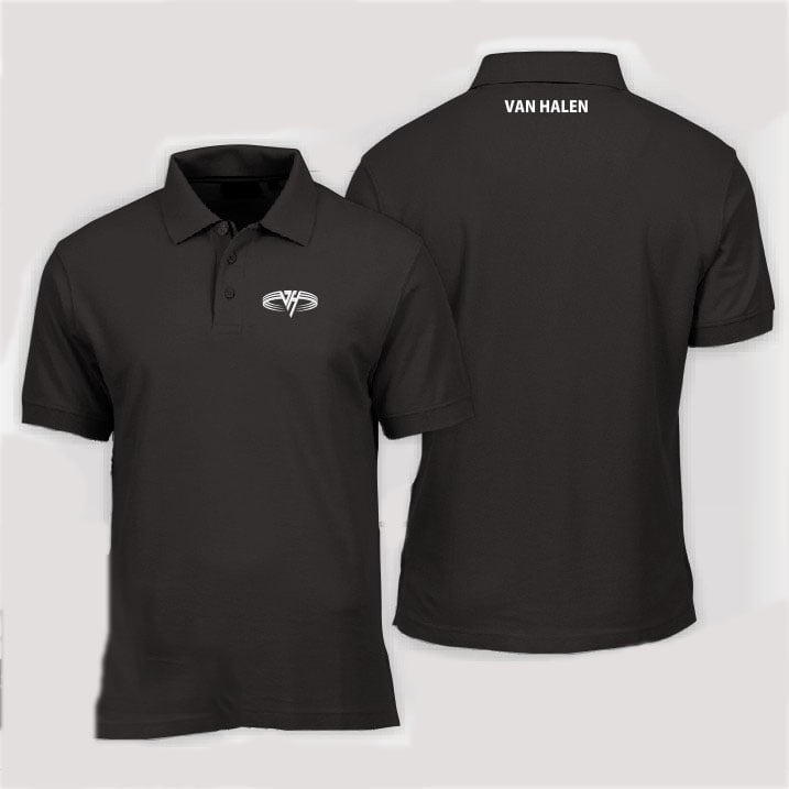 poloshirt van halen / baju kerah musik van halen