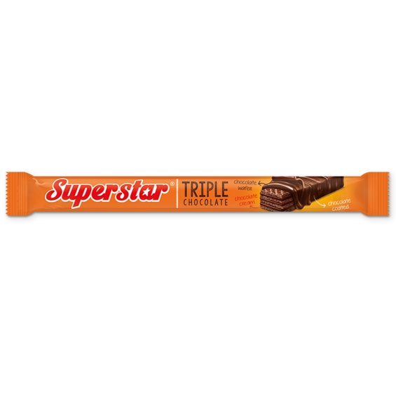 

Wafer Super Star Triple Chocolate 18gr