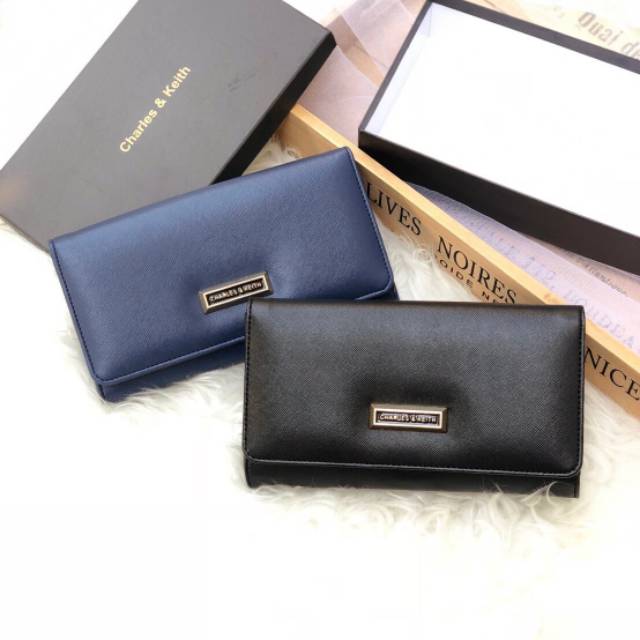 Dompet wanita charles & keith original / ck flip wallet