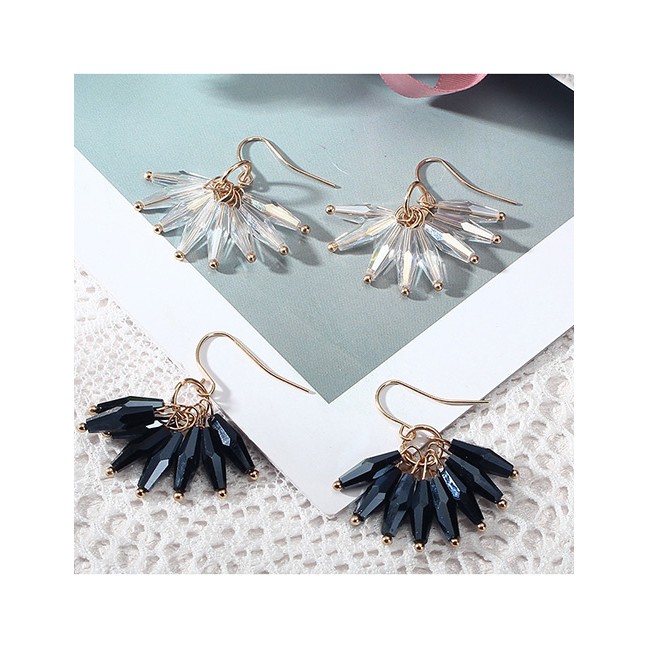 LRC Anting GAntung Fashion Tassel Decorated Earrings