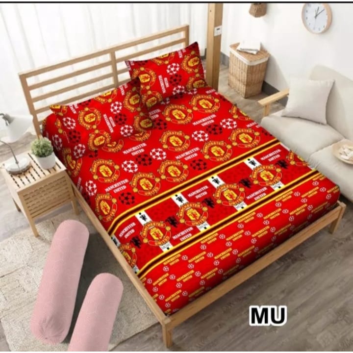 SPREI ESTETIK / AESTHETIC MOTIF AMERIKA /CLUB BOLA 1 SET DENGAN SARUNG BANTAL &amp; GULING NO.1 [180X200] NO. 2 [160X200]