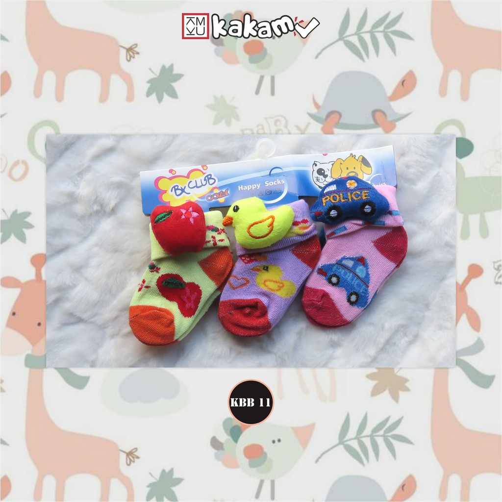 Kakamu Kaos Kaki Bayi Boneka 3 Pasang