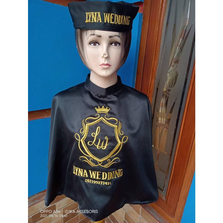 Apron/Kip Makeup Pendek/Fee Logo Salon &amp; Bando
