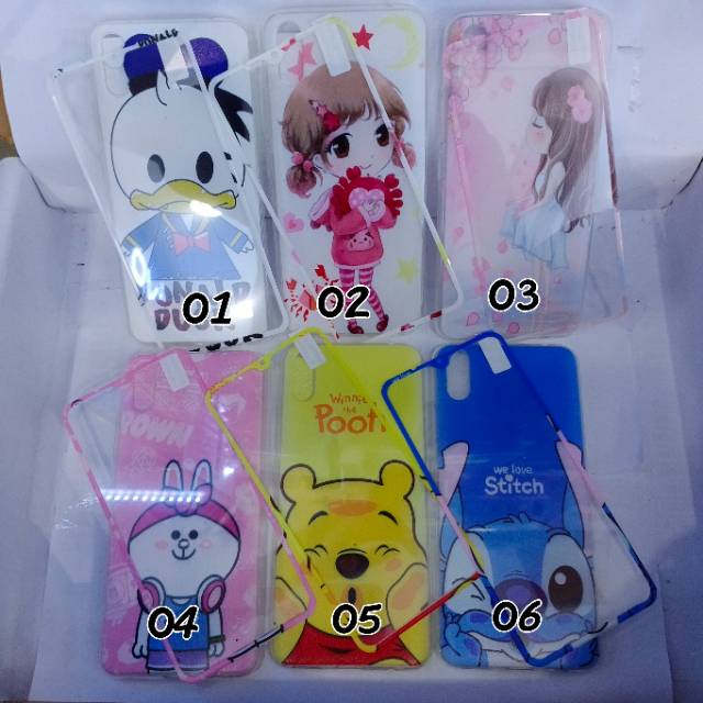 Softcase gambar + anti gores kaca vivo V11 pro