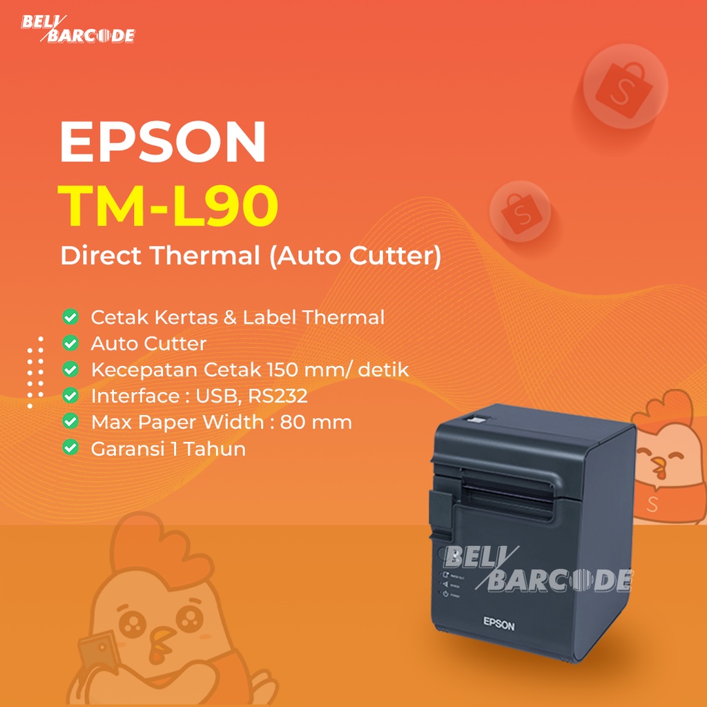 Printer Label Epson TM-L90 Cetak Barcode + Struk Thermal