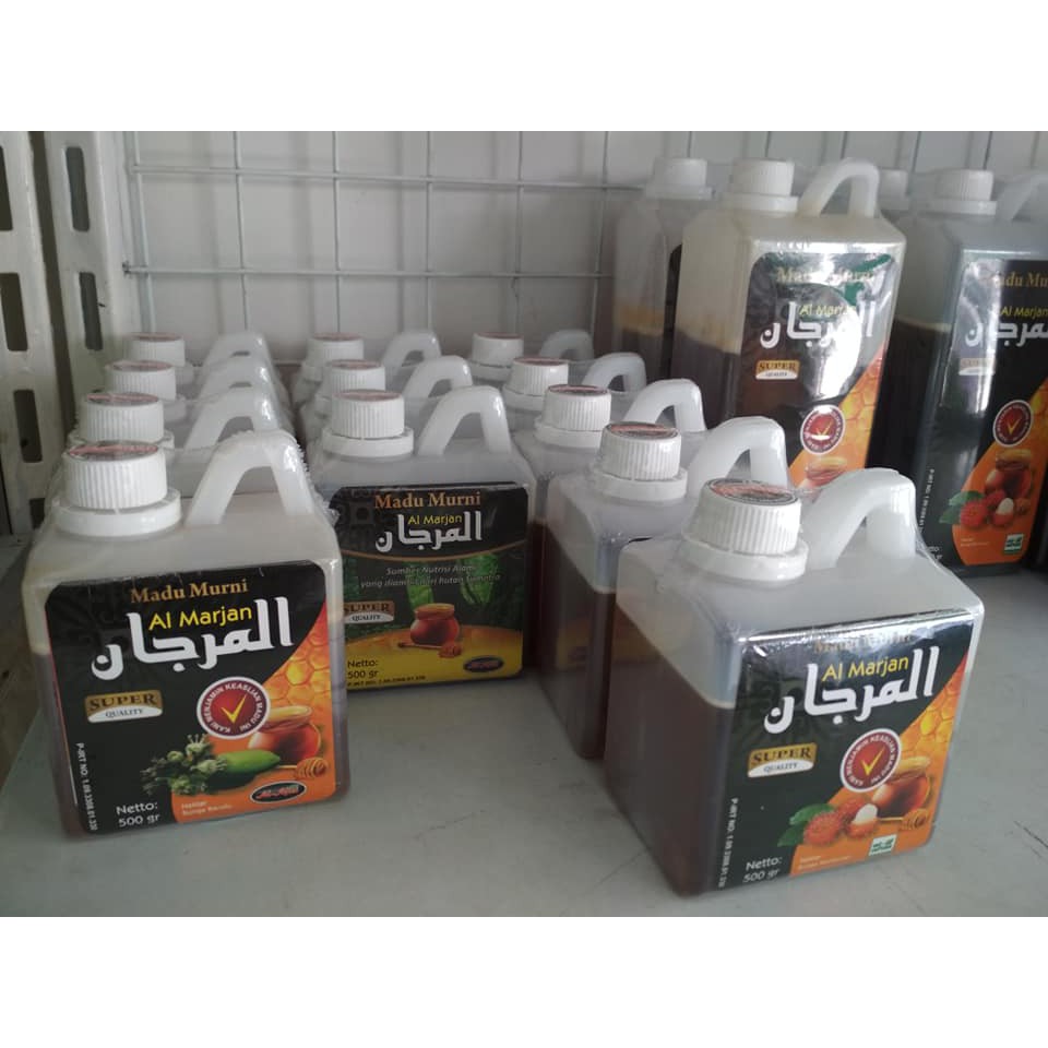

Raw Honey Madu Asli Murni Al Marjan 500 gram