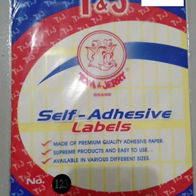 

Tom & Jery labels self 123
