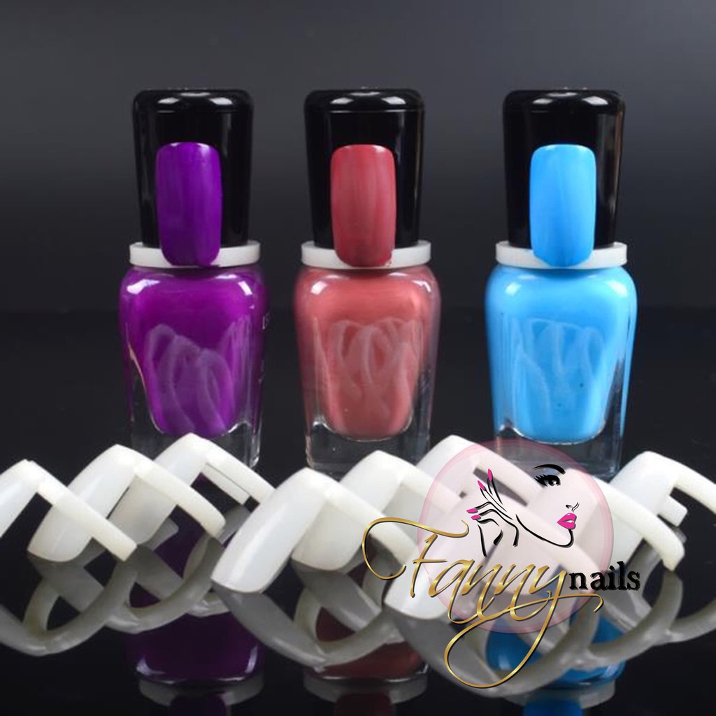 23PCS Nail display ring color cincin  chart warna kutek display nail Produk Good Quality