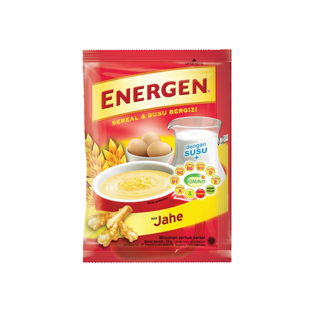 

Energen Jahe Susu 30gr//Enenrgen renceng//Energen sachet