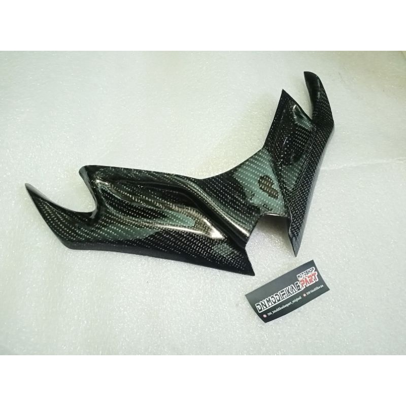 Winglet Carbon kevlar all Ninja 250 dan Ninja RR, R15 v2 Carbon forged body depan Winglet carbon Nin