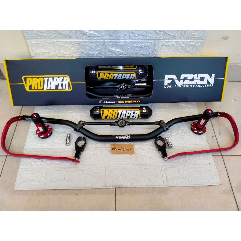 Paket Stang Fuzion HR Protaper Set Handguard Protaper Plus Handgrip Protaper Stang Klx Crf Dtracker