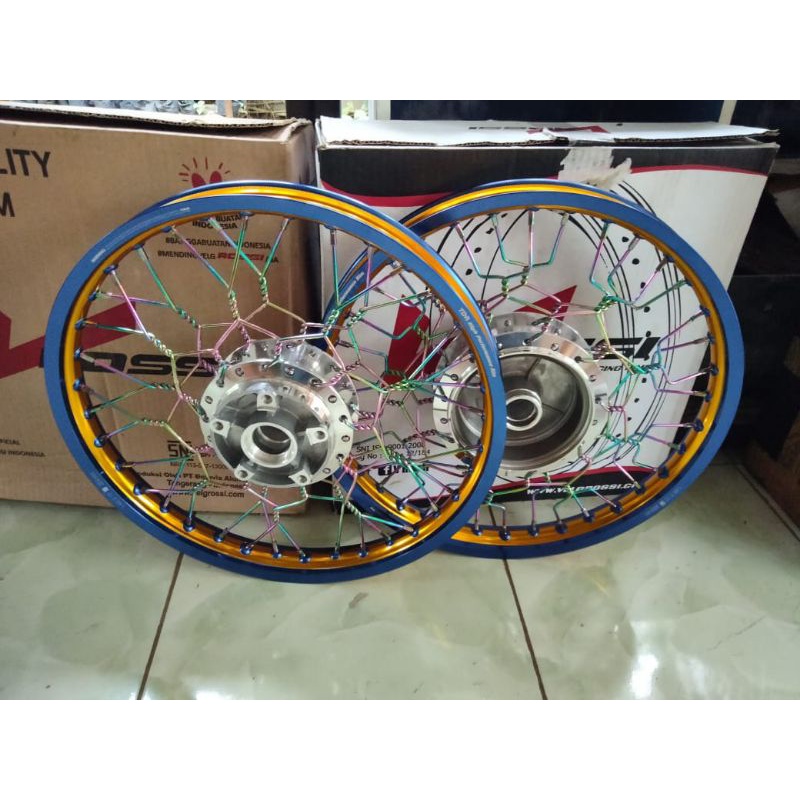 velg Vixion old/new TDR twoetone ring 17 x140/140 stel kepang