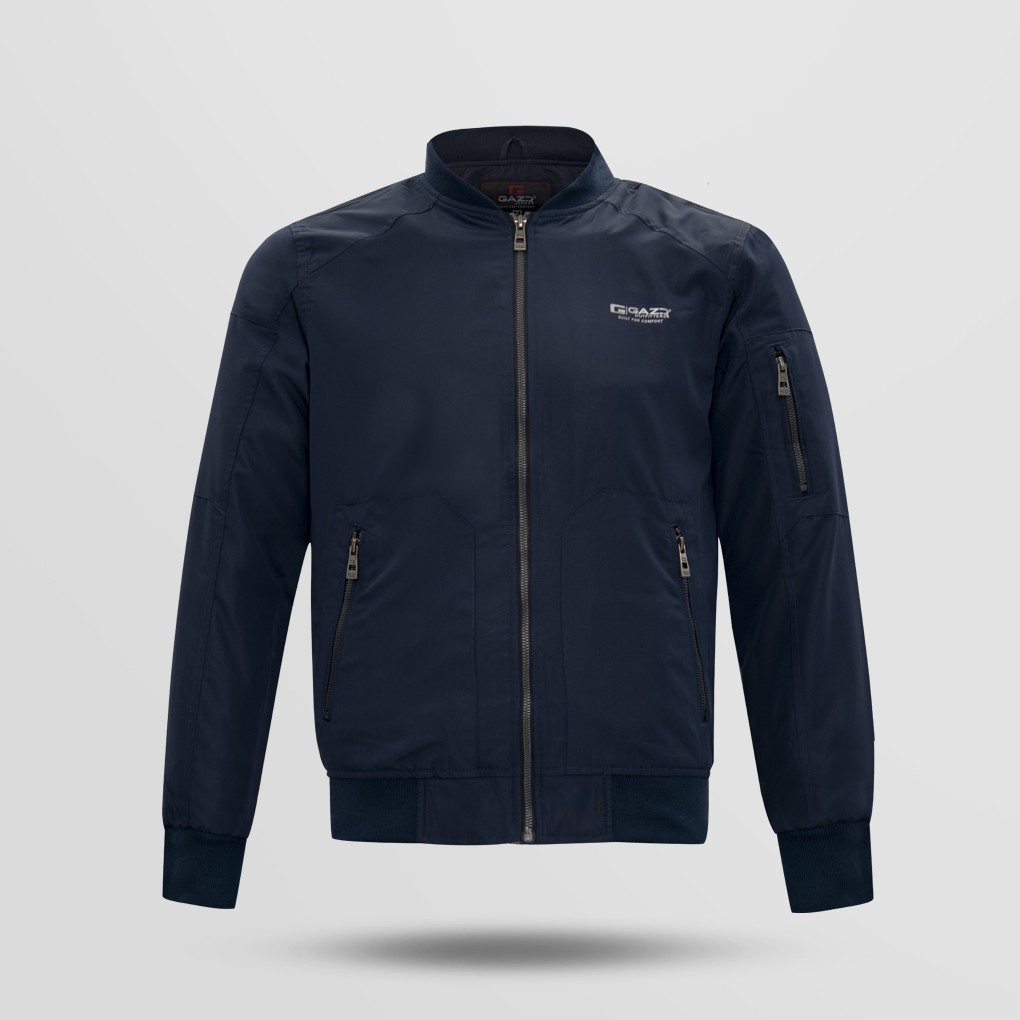 JAKET BOMBER PRIA ORIGINAL GAZR (PRS 09 65 NAVY)
