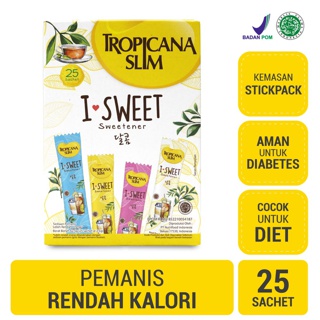 Tropicana Slim Sweetener I-Sweet 25 sachet - Pemanis untuk