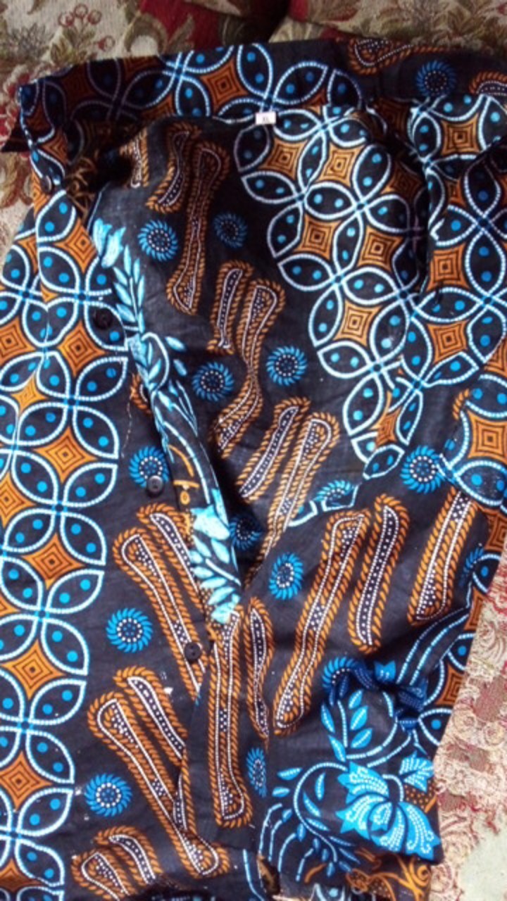 Baju Batik Anak Kemeja Lengan Panjang