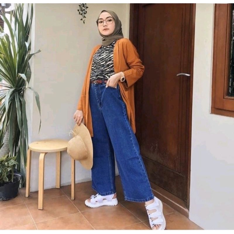 SHANA KULOT LOOSE WANITA HIGHWAIST // KULOT LIPAT