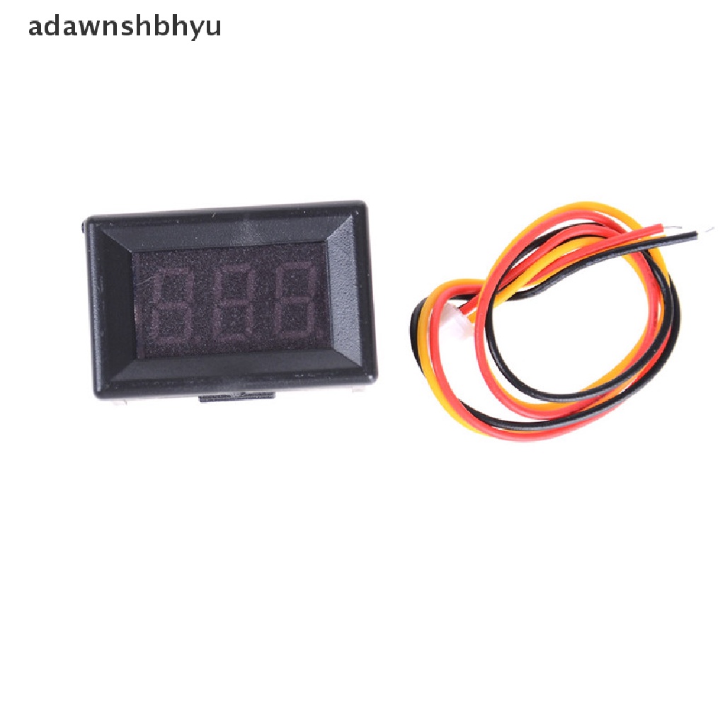 Adawnshbhyu DC 0-100V LED Mini Digital Voltmeter Volt Meter Pengukur Tegangan Panel Meter 3kabel