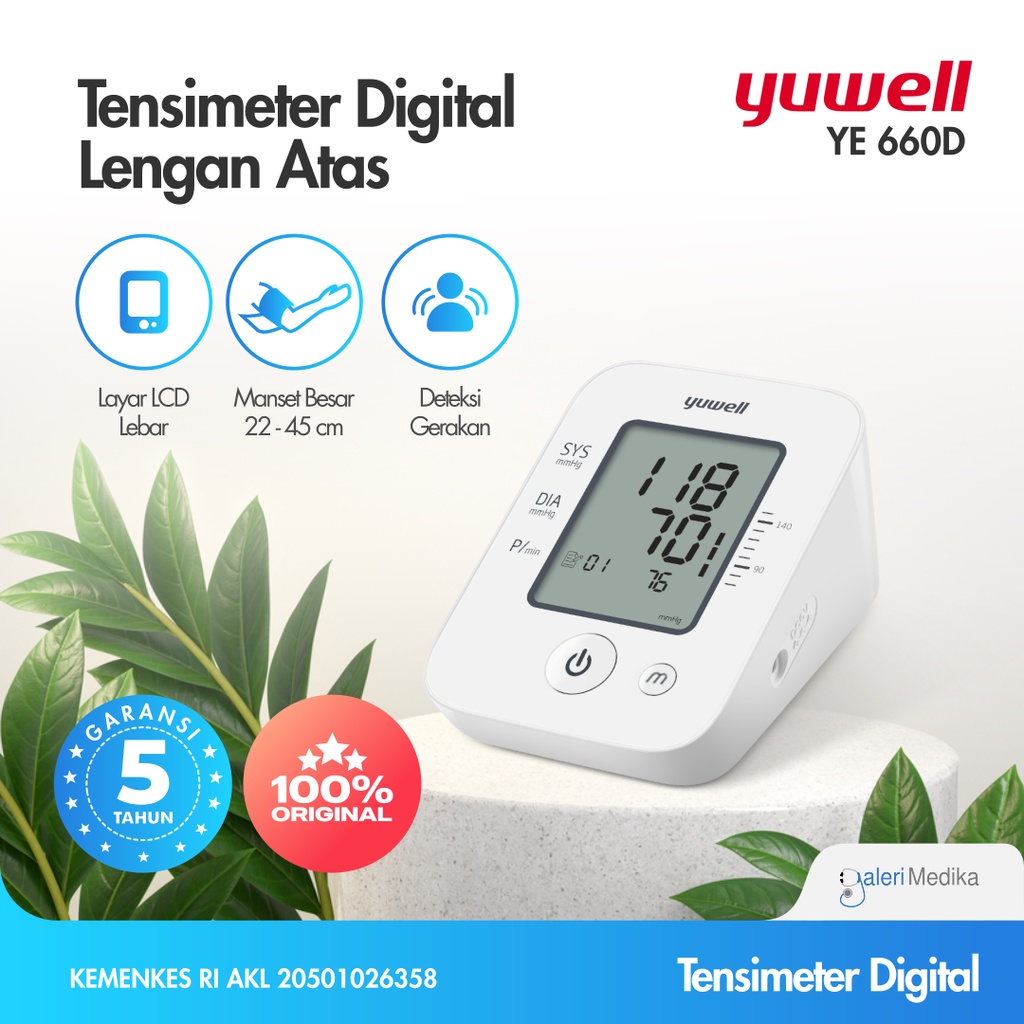 Tensimeter Digital TensiOne 1 A Onemed - Dengan Suara + Adaptor