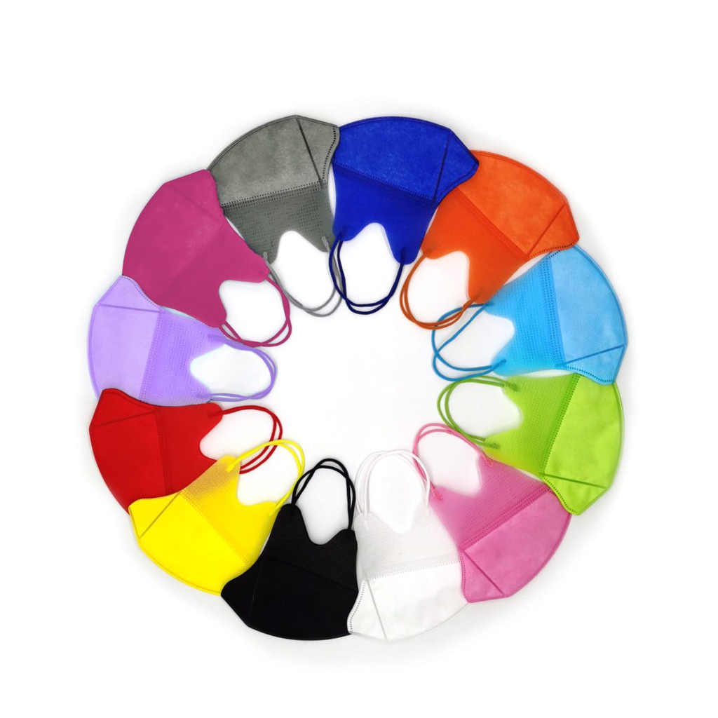 MIINII Masker Duckbill Dewasa Earloop Mask Mix Colour 5 Warna Isi 10Pcs Warna Random