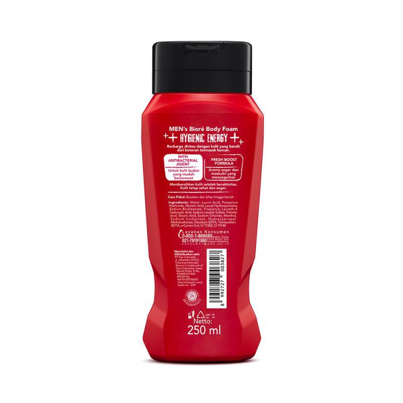 Men's Biore Body Foam Hygienic Energy Botol 100 ml