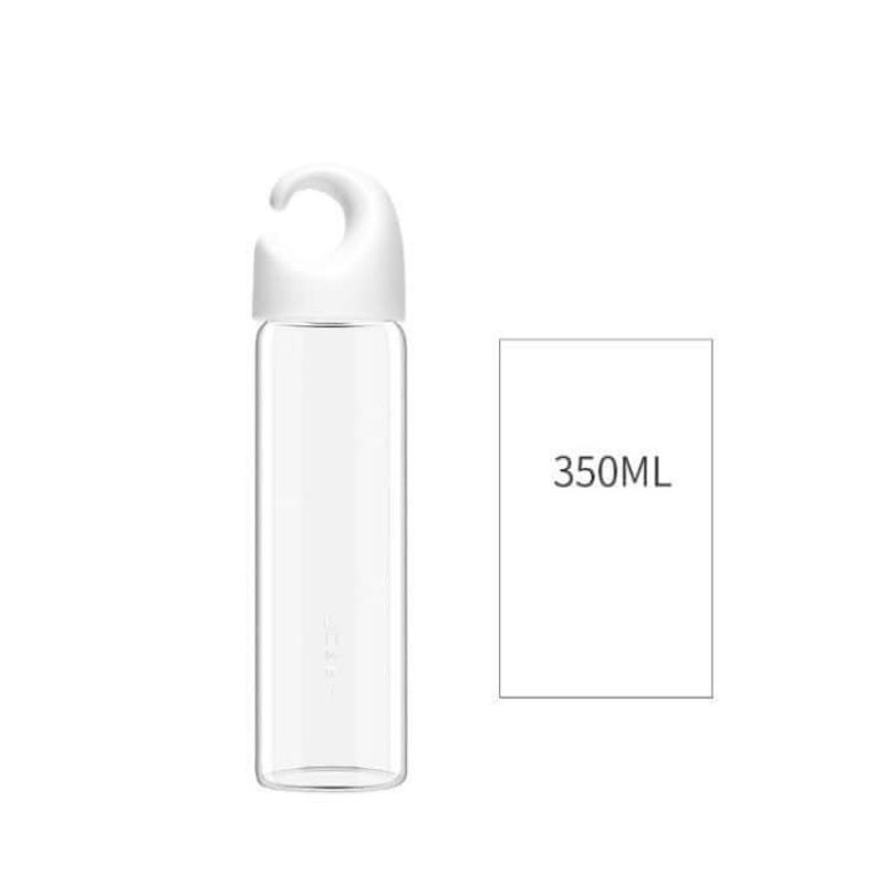 MINISO Botol Minum Air Kaca Borosilikat Tinggi Tempat Minum 350ml