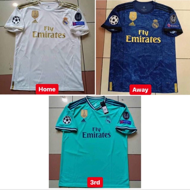 jersey real madrid 2019 home away