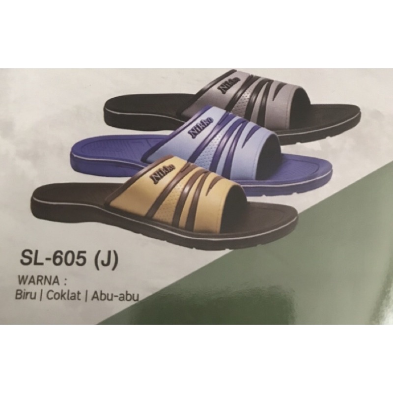 NK 605 J - 38-42 SANDAL SELOP PRIA 605 (J) SANDAL PRIA MURAH SURABAYA bukan nikko 8151 8151 att walker new era