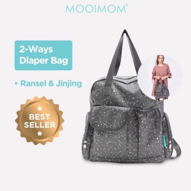 mooimom 2-ways diaper bag