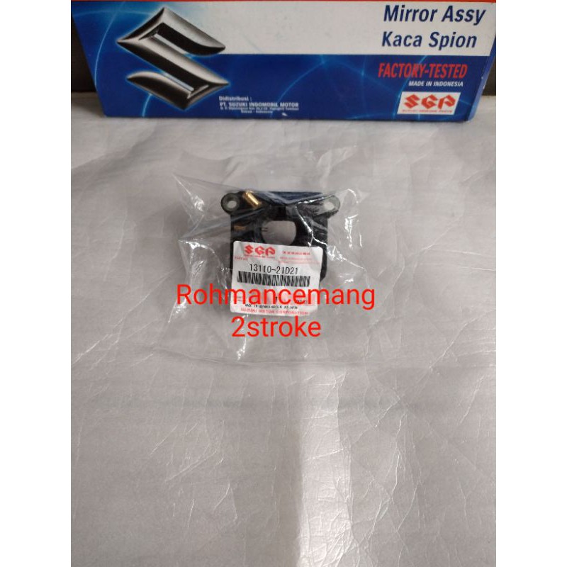 Intake manifold karburator satria 2 tak hiu / lumba ori SGP