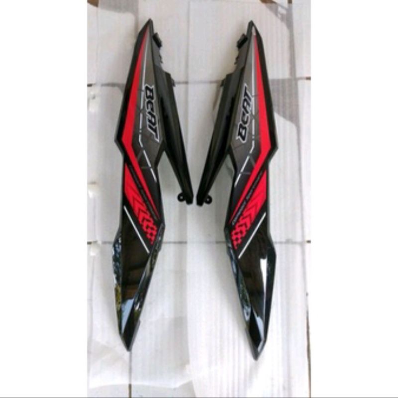 Cover bodi samping beat esp16 ECO/Beat street hitam+stiker 2017