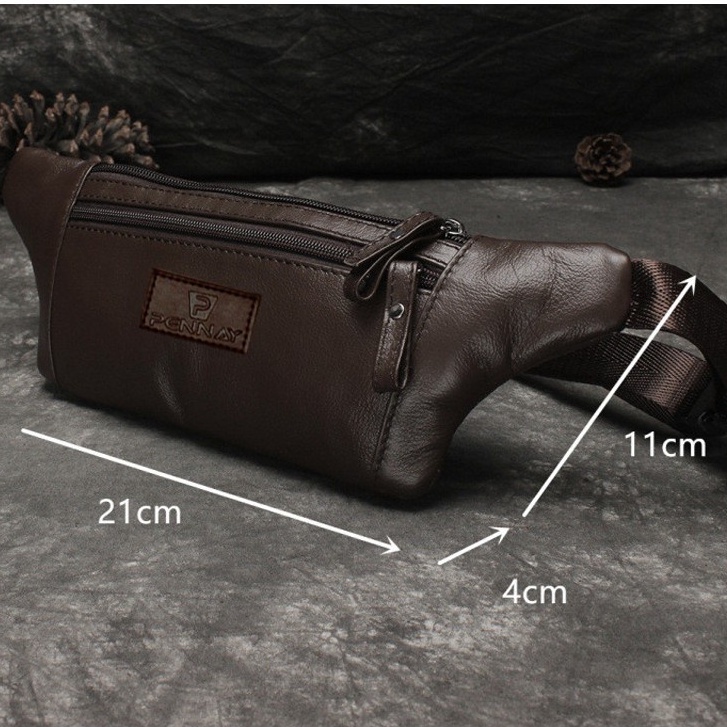 Waist Bag Etonsweight 04 Kulit Buatan / Tas Selempang Pria Import