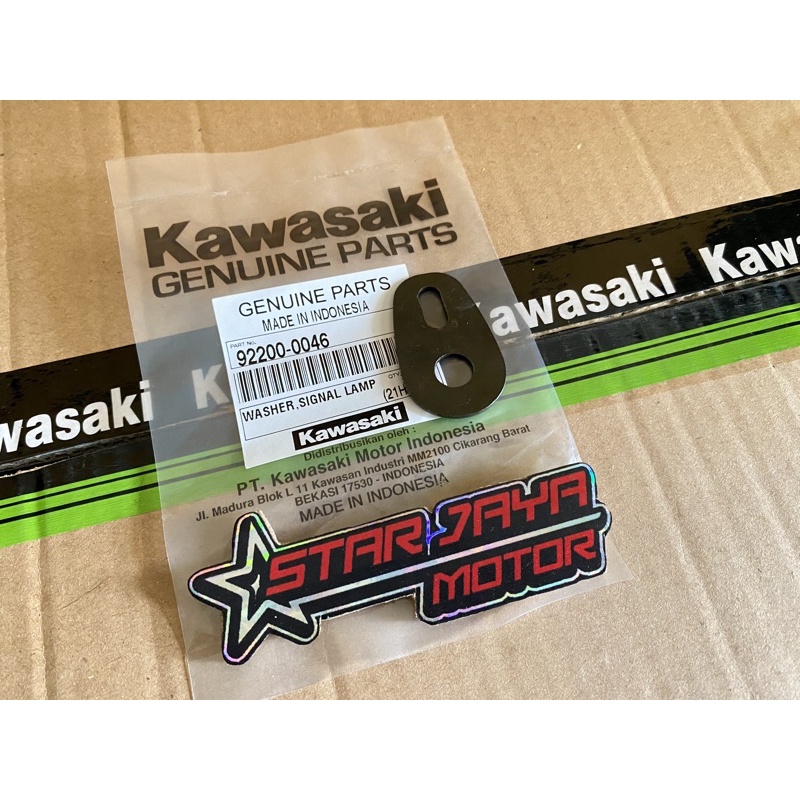 Washer Plat Lampu Sen Depan Ninja 150 R SS Original (satuan) 92200-0046