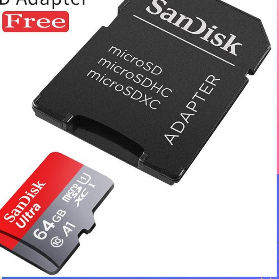 (HARGA ECERAN) Memory Card A1 CLASS 10 120MB/S High Speed 32GB 64GB 128GB 256GB SD Card with Adapter ..!-3