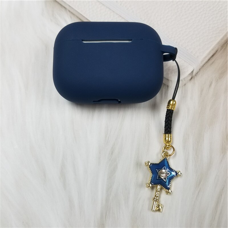 Casing Silikon Kompatibel Untuk Airpods Pro Bluetooth Earphone Case Box Soft Cover Dengan Charm Mewah