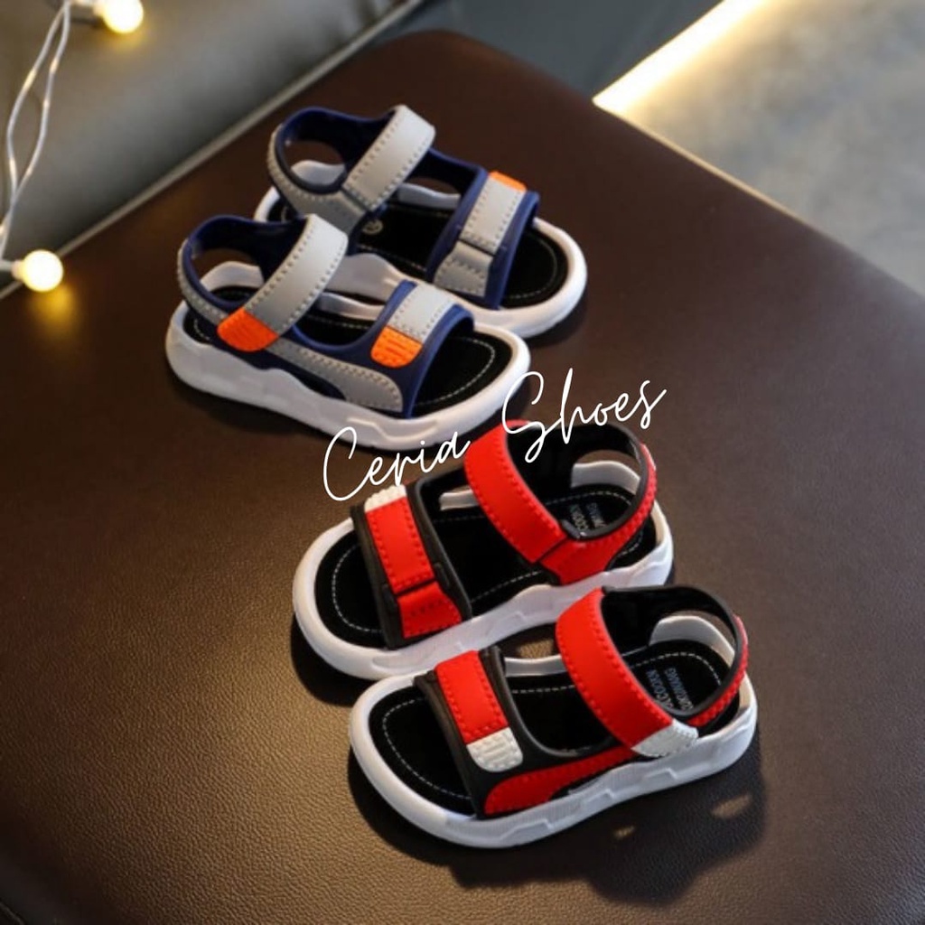 Sandal Sepatu Anak Ukuran Bayi Karet Jelly Import Bahan Empuk Elastis Sendal Gunung Baby Laki Laki Perempuan Cewe Cowo