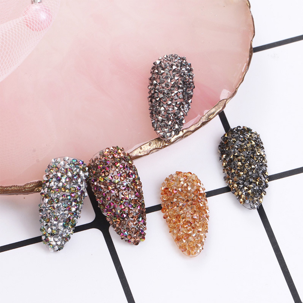 Mxbeauty Manik-Manik Kristal Berlian Imitasi Mini 3d Dekorasi Nail Art / Manicure Diy