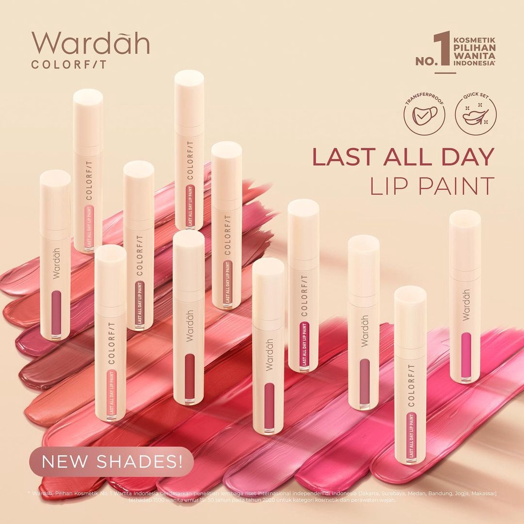 WARDAH Colorfit Last All Day Lip Paint 4.2g (VH)