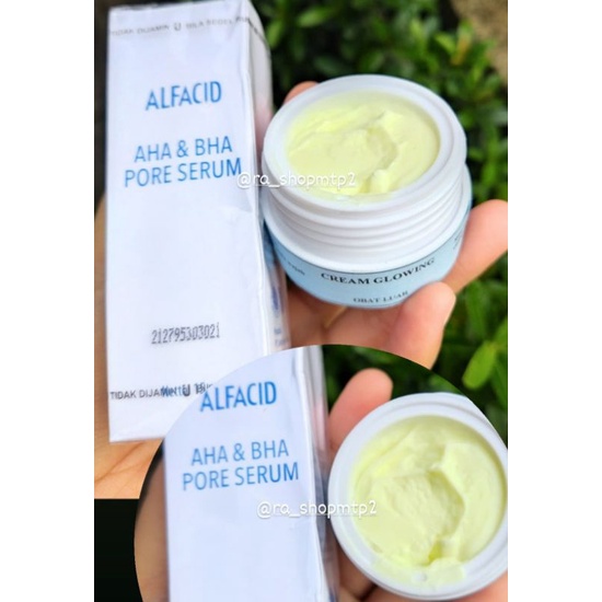 cream malam Glowing + serum alfacid primaderma