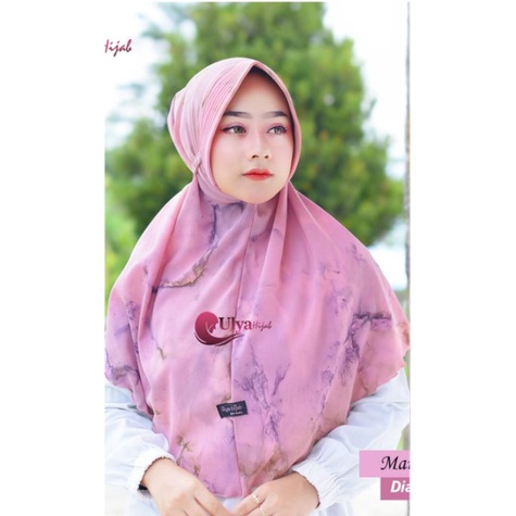 Aelsafa Hijab JILBAB BERGO MOTIF |  Bergo Tidie pakai Pet & Tanpa Pet by Ulya Hijab