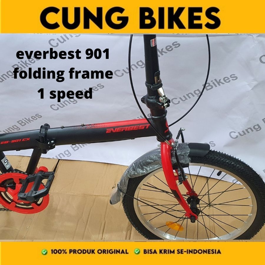 Sepeda lipat 20 inch folding bike everbest EB901